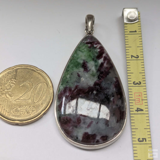 Colgante plata de Rubí con Zoisita