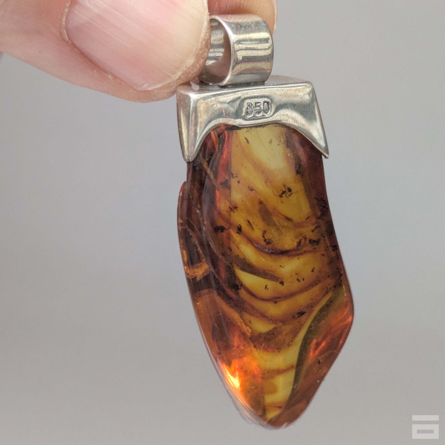 Colgante plata de Ámbar