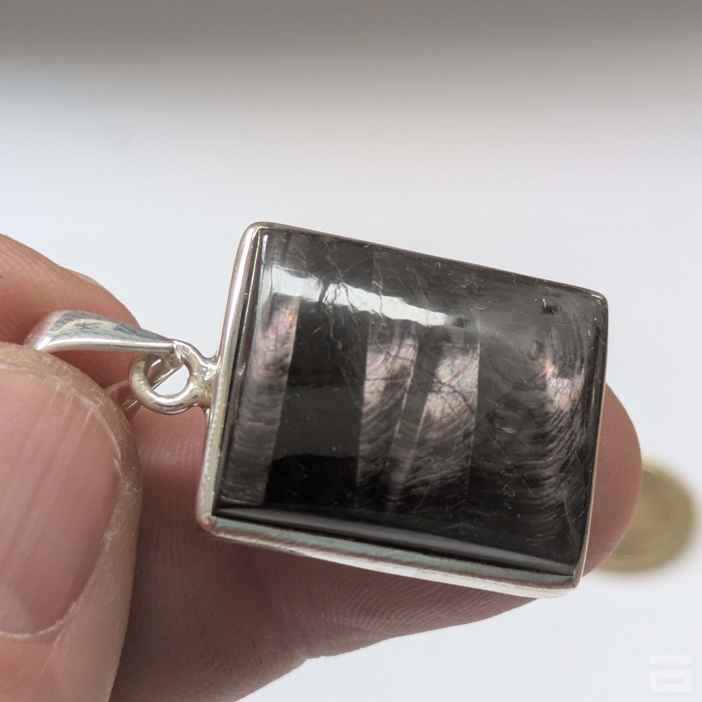 Colgante plata de Hiperstenia