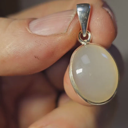 Colgante plata de Piedra luna