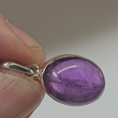 Colgante plata de Amatista