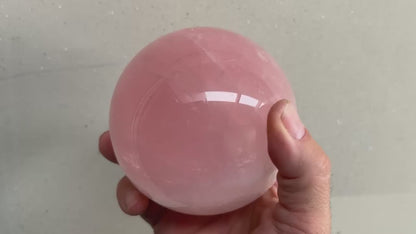 Esfera de Cuarzo rosa
